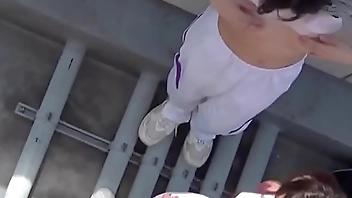 Asian student fingering