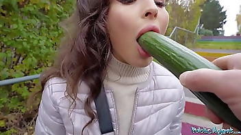 Public Agent Big tits Helina Dream big dick public blowjob and POV sex